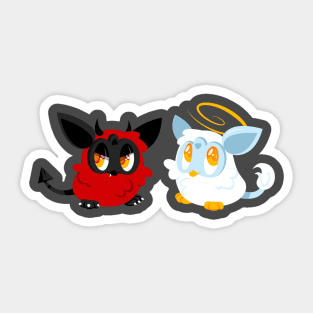 Devil and Angel Sticker